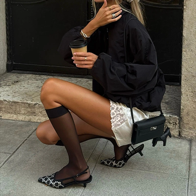 المرأة الساتان Pettipants أنيقة سيدة الحرير الساتان الدانتيل تقليم السراويل الدانتيل الأزهار المرقعة حريري زلة السراويل مريح منامة قيعان