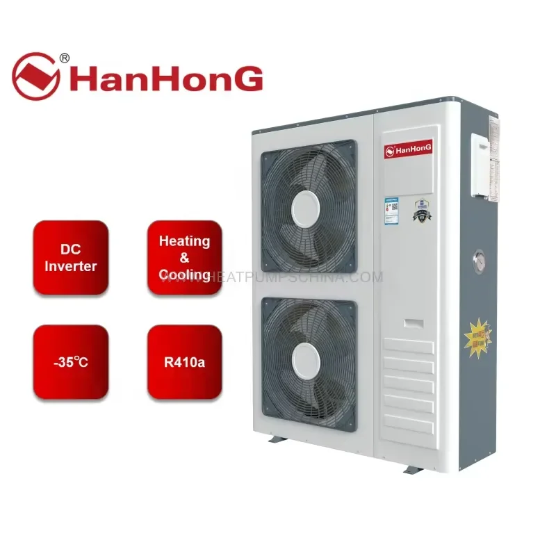 EVI DC Inverter air to Water Heat Pump R410a Monoblock Heating Water System Invert Heater Pump