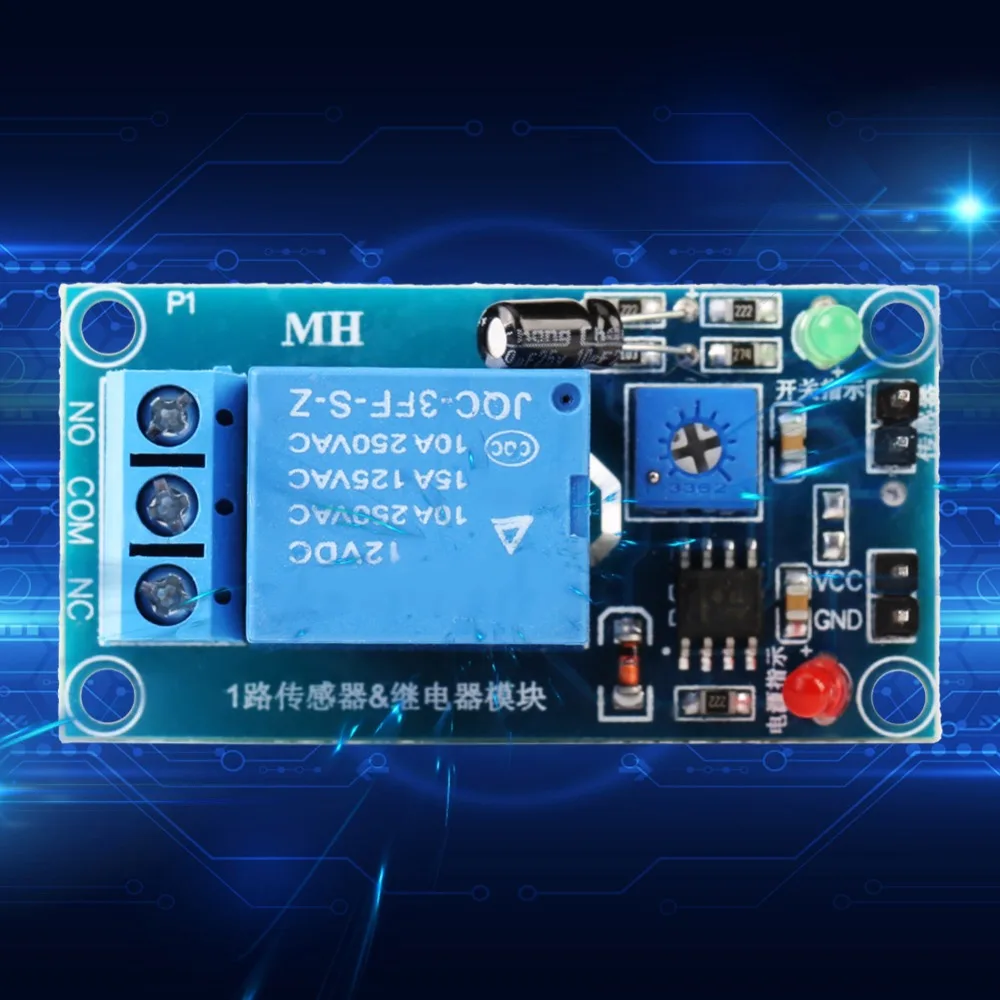 مستشعر رطوبة التربة DC12V 1.7x5x2.5cm/0.67x1.97x0.98in مع وظيفة تأخير الوقت وحدة التحكم في التتابع قسط #4