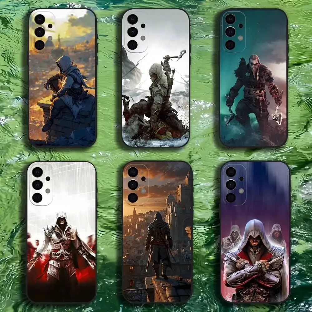 

A-Assassins Game Creed Phone Case For Samsung S25,S24,S21,S22,S23,S30,Ultra,S20,Plus,Fe,Lite,Note,10,9,5G Black Cover