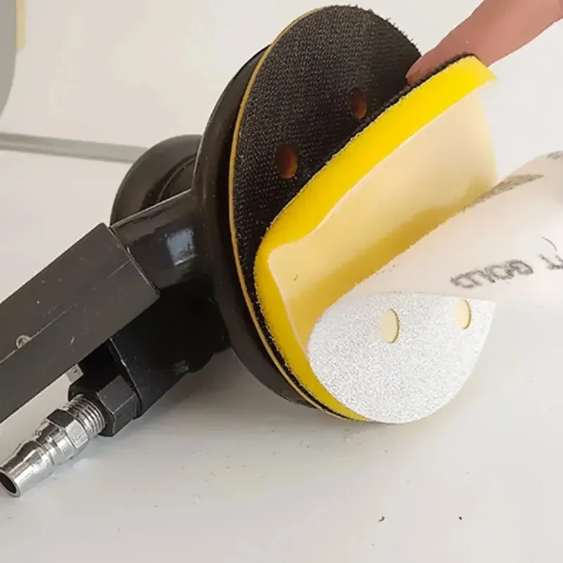Tampone per smerigliatrice pneumatica Tampone in spugna per smerigliatrice asciutto e grossolano Tampone morbido Tampone di protezione del vassoio per smerigliatrice autoadesivo da 56 pollici