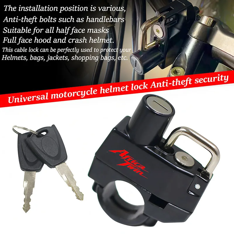 Fit For Africa Twin CRF1000 CRF1000L CRF1100 XRV 750 XRV750 CRF 1000 1100 L Motorcycle Supplies Helmet Lock Anti-theft Locker