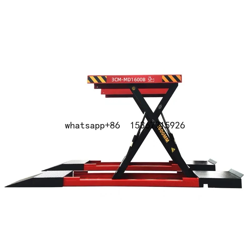 

1.4m 4000kg portable Hydraulic scissor car lift Mid-position car lifter with hydraulic system Movable car lift equipment