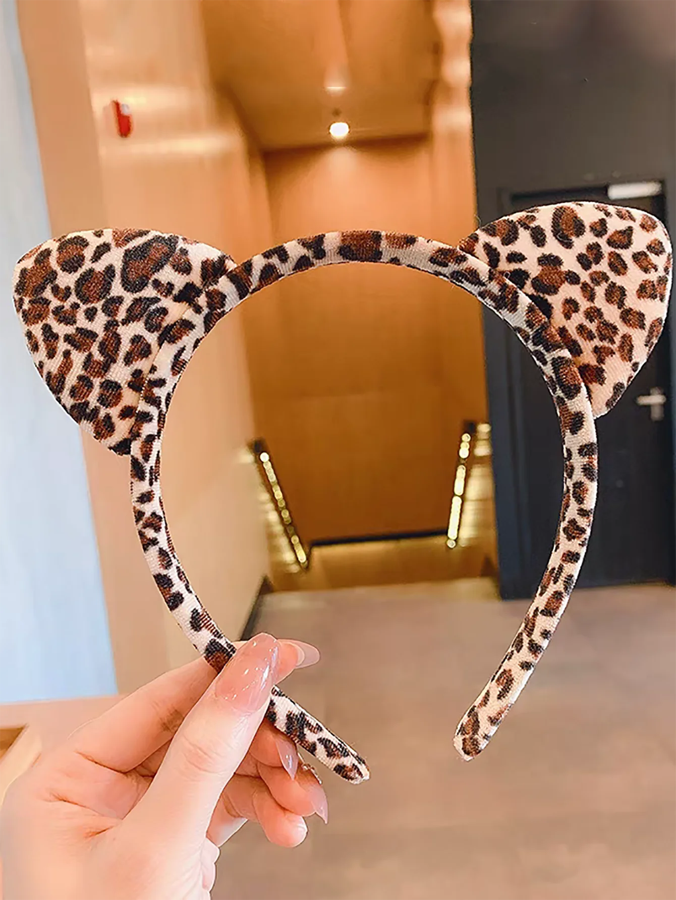 Leopard cat ears Hairbands For Women Cute Headband Hair Hoop Hair Bands Headdress Hair Accessories