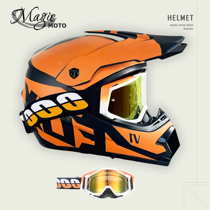 

Высокопроизводительный комплект внедорожных мотоциклетных шлемов — анфас Speedframe MTB шлем с защитными очками — идеально подходит для горы