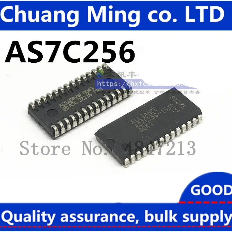 Free Shipping 10pcs/lots AS7C256-20JC AS7C256-15JC AS7C256 Quick delivery of Spot Stock