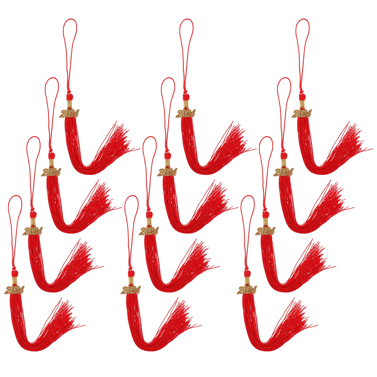 

12pcs Doctor Hat Tassel Graduation Charm Cap Decor Accessories Polyester DIY Tassels Academic Supplies Ceremony Hat Decorations