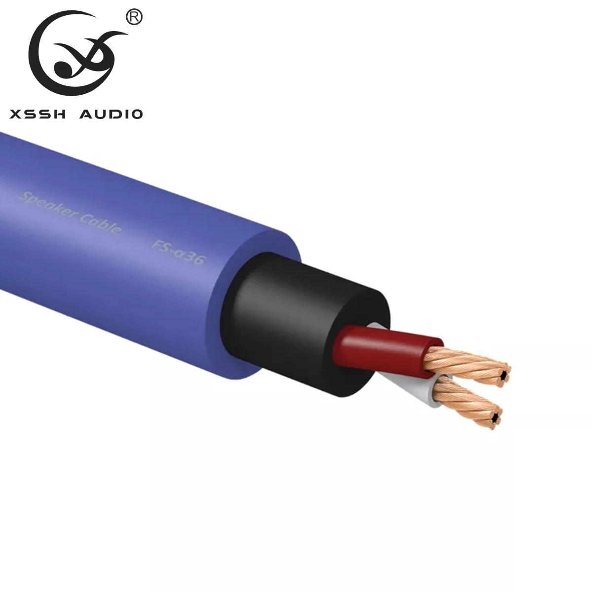 

HIFI Microphone Line XSSH DIY OEM ODM Audio Furutech FS-α36 Alpha Series 2 Core OFC 4N OCC Pure Copper Speaker Wire Cord Cable