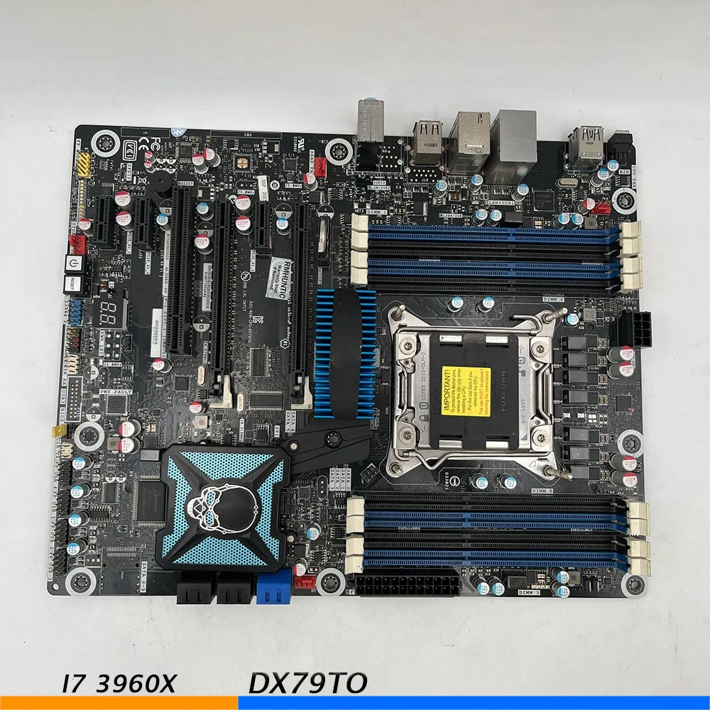 Placa base de lujo X79 DX79TO Skull System de alta gama para Intel compatible con E5 I7 3960X LGA 2011 DDR3 de alta calidad