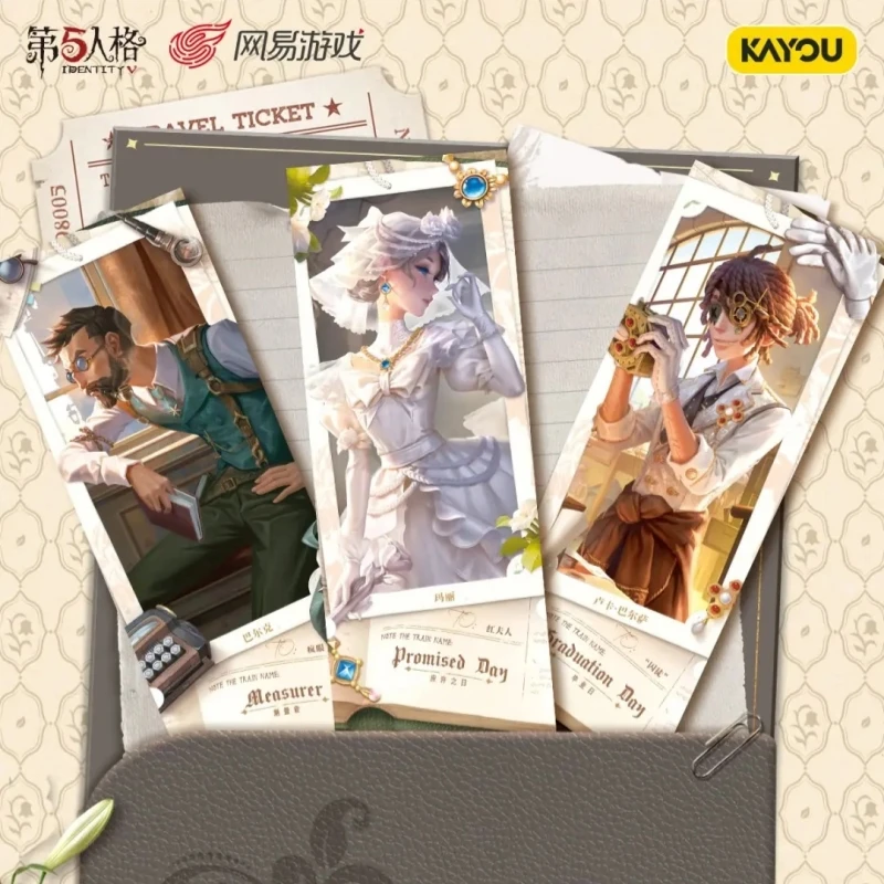 KAYOU's New Identity V Series تذكرة ليزر رسمية لعبة رعب أصلية مجموعة ألعاب محيطية تذكرة ليزر هدية العيد #4