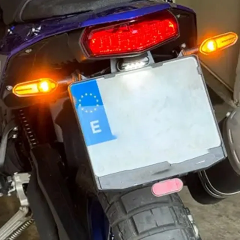 

for Yamaha Tenere 700 World Raid / Rally T7 2019-2026Rear License Plate Holder Bracket with Light Tail Tidy Fender Eliminator