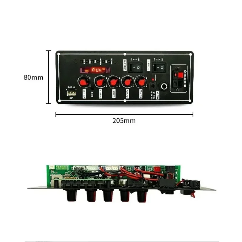 MP3 Decoding Board with Treble and Bass Adjustment Knob Support MP3/WMA/WAV/flac/ape Audio Receiver Module