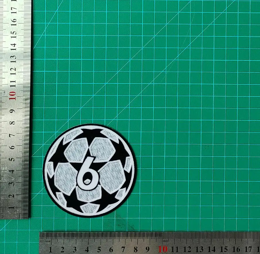 Classical Football Patches with Flocking Technology for Jerseys Team Champions Decal