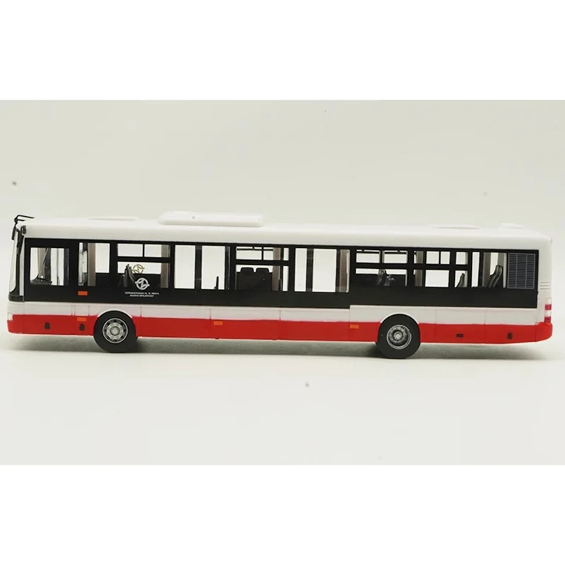 1:43 Scale Autobus SOR NB12 MHD Praha Plastic Bus Automobile Model Exquisite Finished Product Simulation Toy Collection Gift