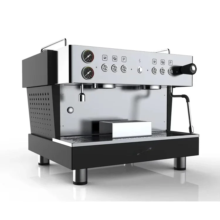 Commercial Espresso Expresso E2 Coffee Machine Semi-Automatic Programmable Hot Water System for Hotels Outdoor Use