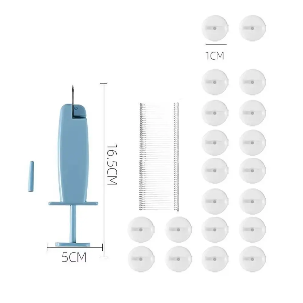 Edging Quick Clothing Fixer Easy To Use Handheld Clothing Quilt Fixer Mini with 200pcs Fasteners Micro Tagging Stitch Tool