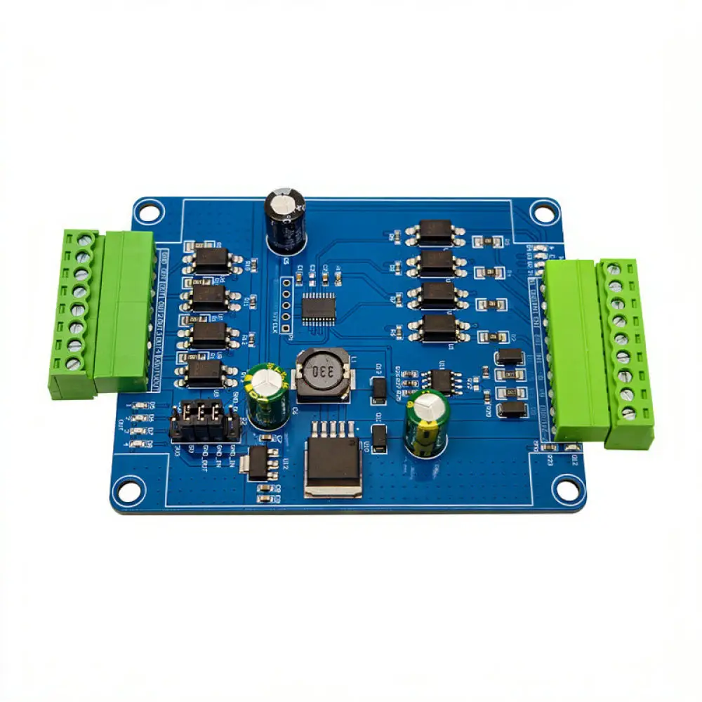 Modbus Rtu Input Device Four Channel Switch Signal Acquisition RS485 TTL UART Industrial Automation Controller