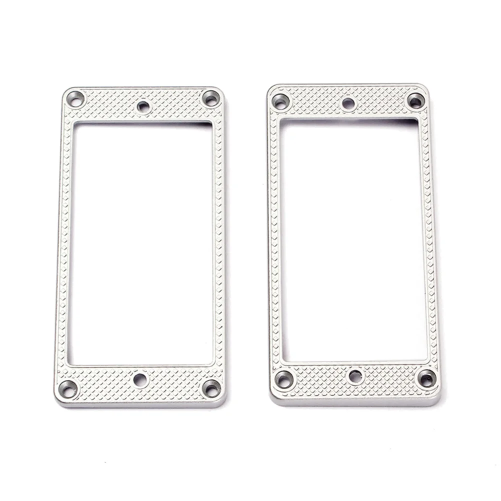 

Guitar Accessories Humbucker Cover Plate Pickups Frame Mounting Ring Silver Flat