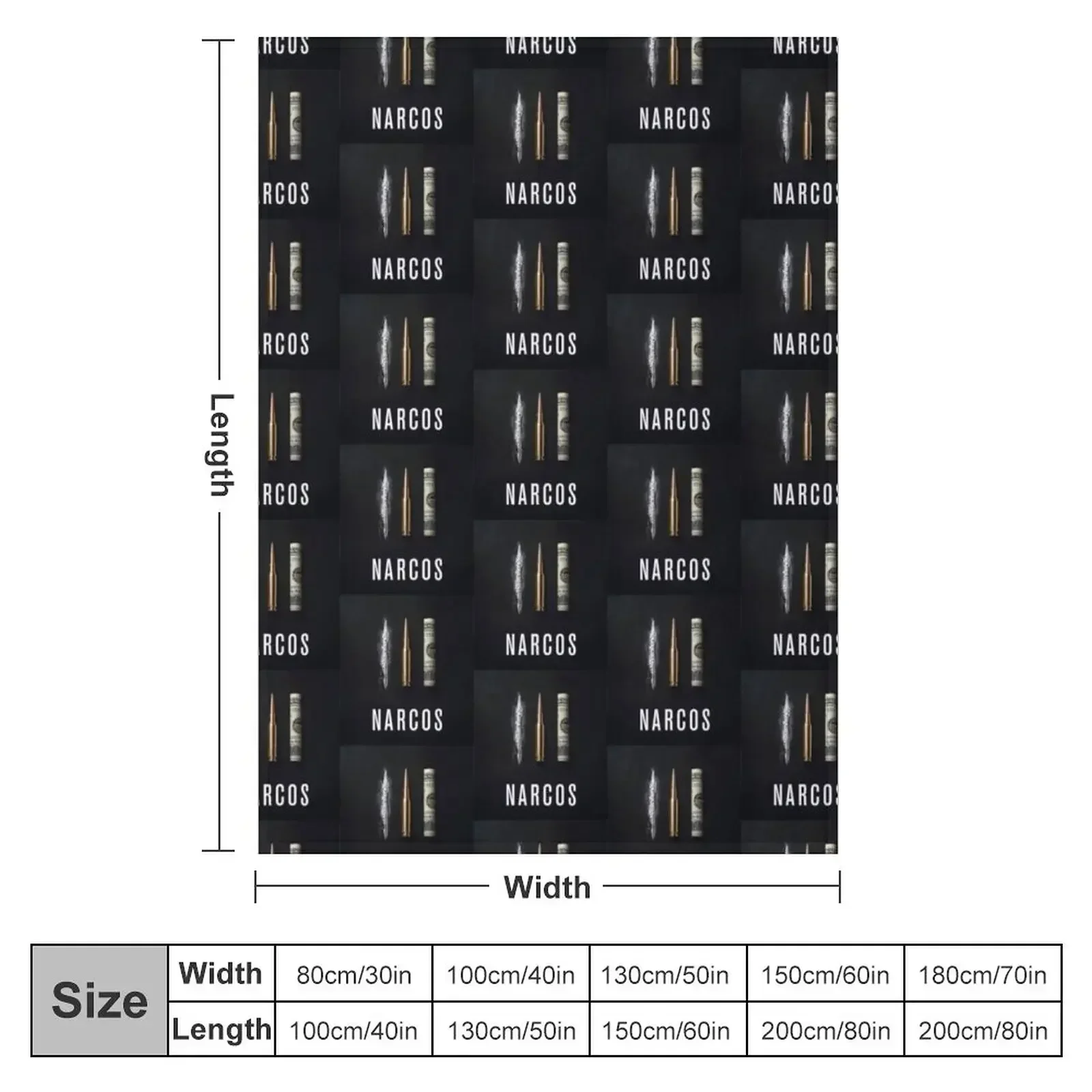 Narcos Throw Blanket Flannel Fabric Moving Bed covers Camping Blankets