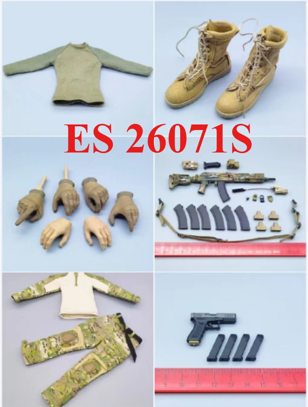 

ES 26071S 1/6 Scale Soldier Accessories Model for12''Russian FSB Alpha