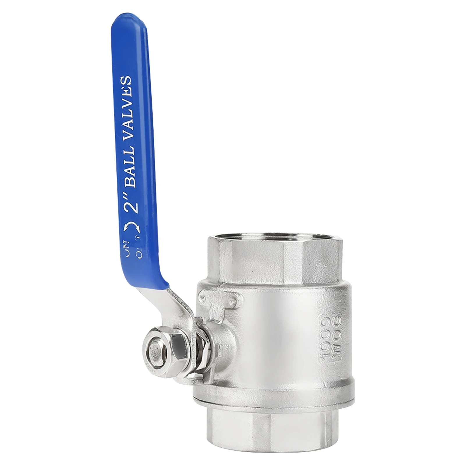 2in Ball Valve 304 Stainless Steel Two Piece Full Port Female Thread Ball Valve 2" DN50 1000 WOG