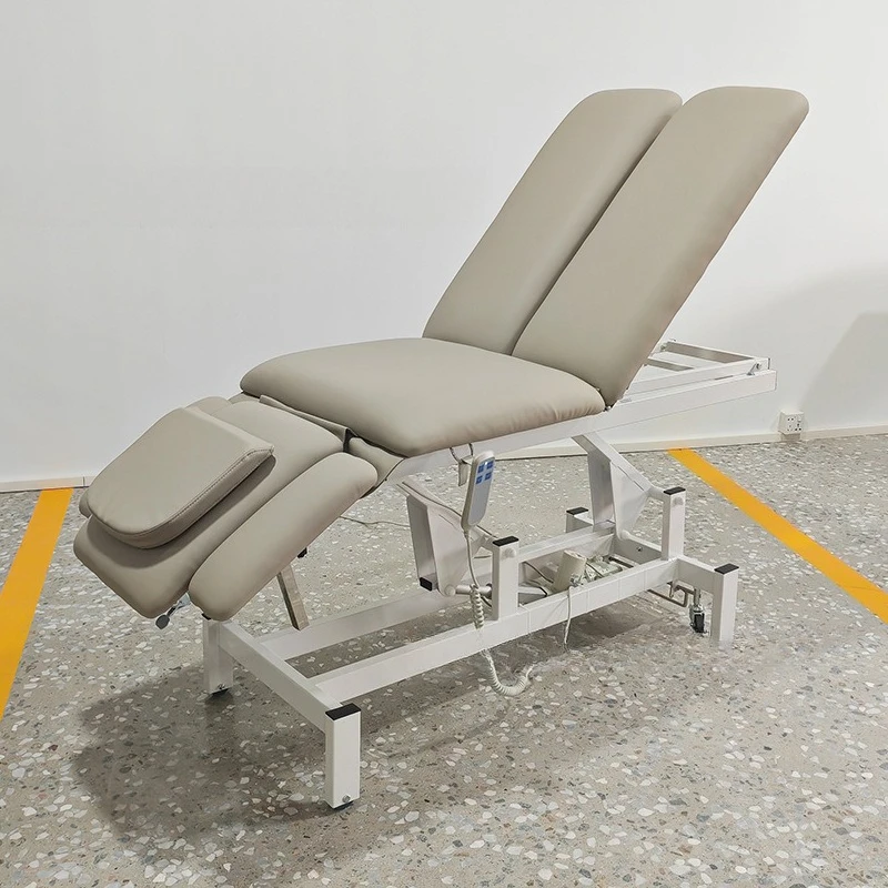 Electric lifting manual bed Rehabilitation Folding physiotherapy Massage Bone setting Chiropractic Press