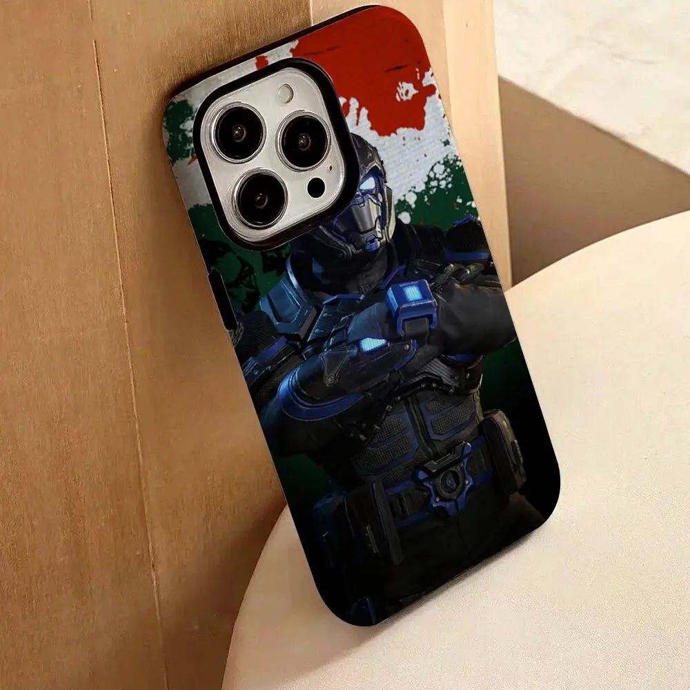 

G-Gears Of W-Wars Phone Case For IPhone 17 16 15 14 13 12 Pro Max Plus Glossy HD Double-Layer Liquid Back Film Hard Shell