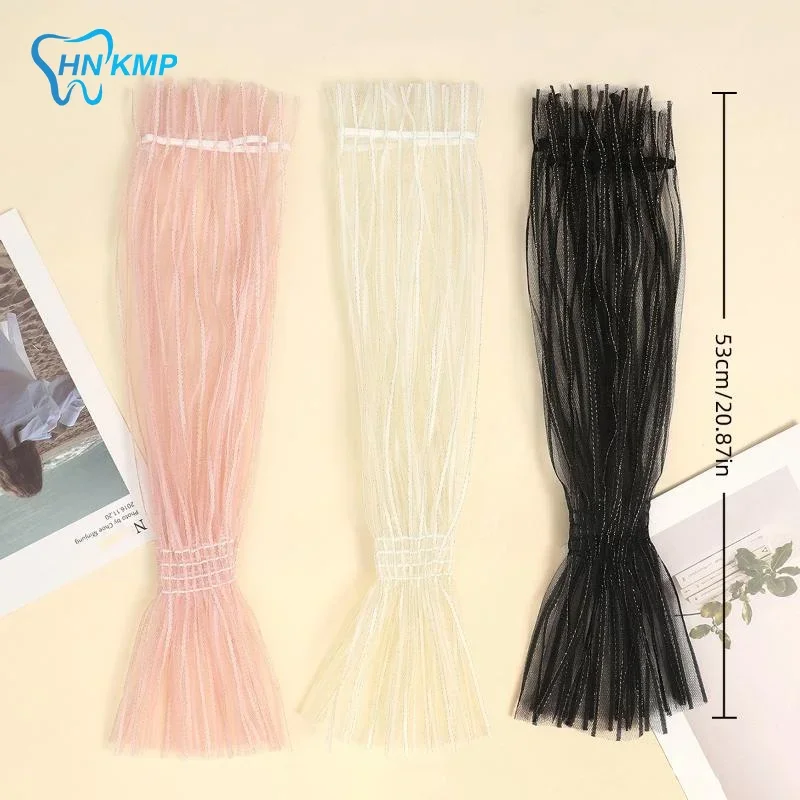 1 paire de gants Photo en maille pour Nail Art, faux manchette plissée, accessoires de photographie de manucure, manchon d'affichage de pointes d'ongles, accessoire de mode