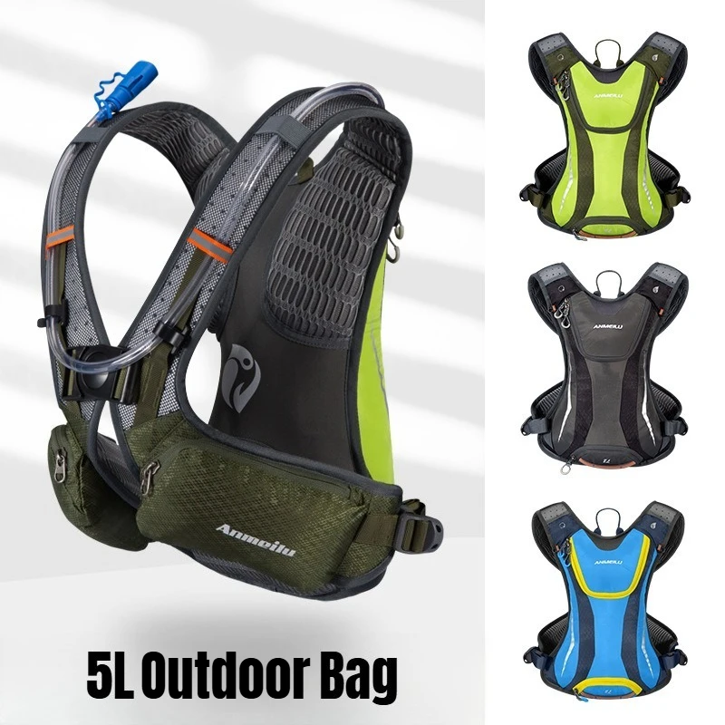 

Hiking Hydration Backpack Bike Bag Lightweight Running Backpack Cycling Bag Bike Accessories with Helmet Mesh