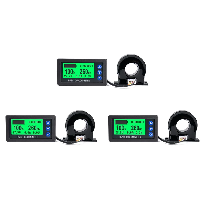 

3CGRO-3X Монитор батареи Кулоновый измеритель Холла постоянного тока 8-100 В 100 А Lifepo4 Свинцово-кислотный литий-литиевый дисплей мощности