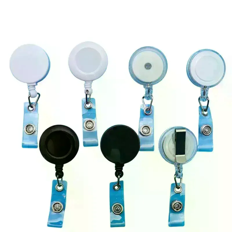 Retractable Badge Reels With Heavy Duty Belt Clip Smooth Retraction For Nurses Office Staff Students Use