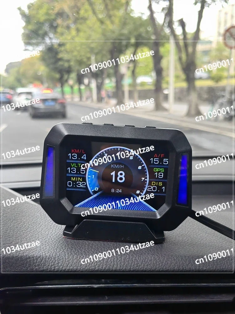 P21 Driving Computer OBD Water Te Detection GPS Altitude Meter Off-road Vehicle Slope Meter Modification