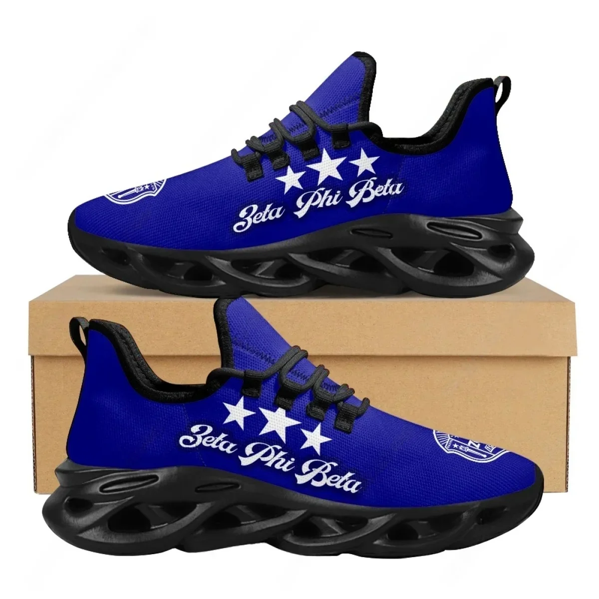 

New Professional Running Shoes Zeta Phi Beta Printed Cushion Running Wears Women Men Anti Slip Walking Sneakers Hot