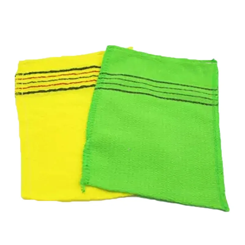 14*15CM Body scrub towel Clean body Washcloth Shower Skin Care 2Pcs Bath Cleaning Double sided Exfoliating Massage Rubbing