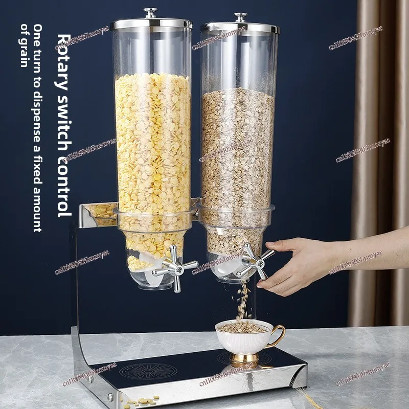 Stainless Steel Grain Distribution Machine Dried Fruit Separator Buffet Grain Tank Hotel Restaurant Cereal Separation Machine