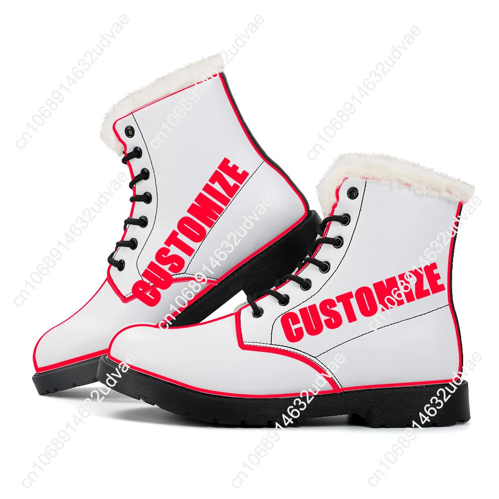 Kanye West Plush Boots Mens Womens Teenager Shoes Casual Boot Outdoor Light High Quality Couple Print on Demand Customize Shoe - Image 3