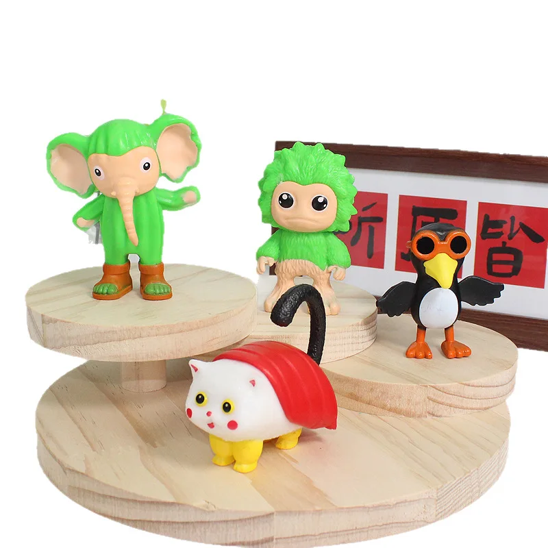 6-18pcs สีสันอิตาเลี่ยน Brainrot AI สัตว์ Tung Tung Tung Sahur รูป PVC Action Figure เดสก์ท็อปของเล่น