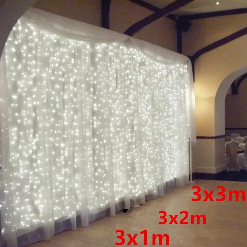 

3m USB with Remote Led Fairy String Lights Outdoor Garden Lights Curtain Garlands Christmas Decorations for Home New Year Decor