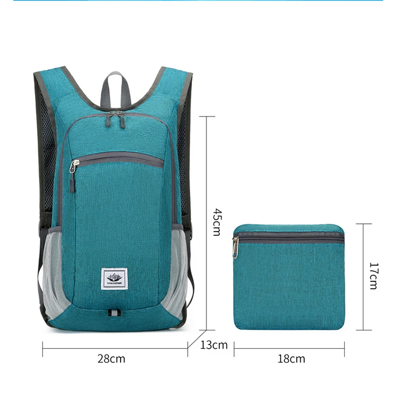 Portable Foldable Backpack,Men Women Ultralight Folding Bag,Outdoor Climbing Cycling Hiking  Knapsack Travel Daypack