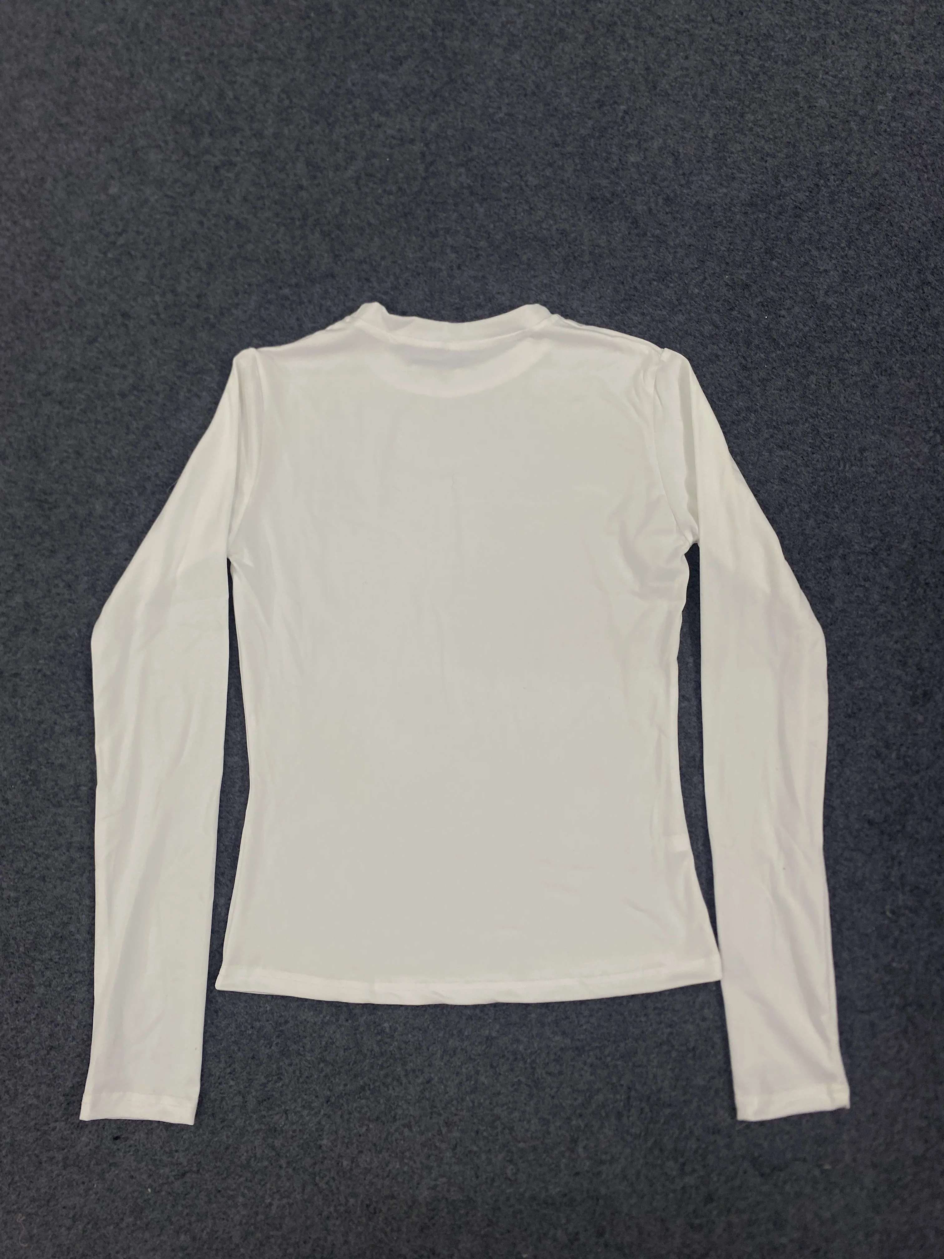 الخريف والشتاء الكورية الجديدة Y2K بسيطة يومية متعددة الاستخدامات سليم صالح المرأة تي شيرت قميص قاعدة يومية بسيطة