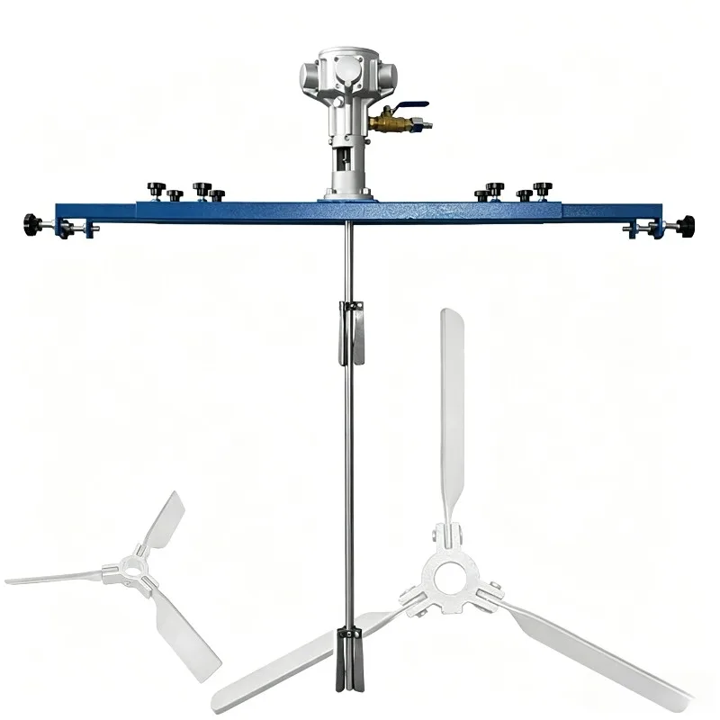 Pneumatic Explosion Proof Automatic Lifting Mixer Three Cylinder IBC Tank Agitator for Paint Glue Coating Ink IndustrialStirring view 2