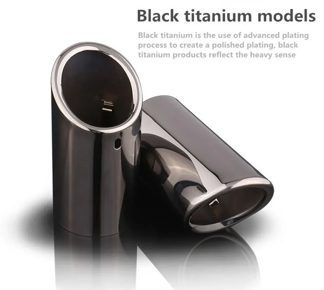 Car Stainless Steel Chrome Exhaust Headers Tip Pipe Tail Rear Muffler Pipe for Audi A4 B8 A4L Q5 2007-2014 Car Accessories view 5