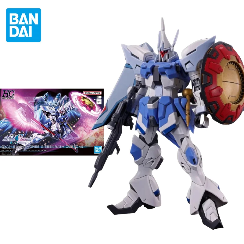 Bandai Original GUNDAM Anime HG 1/144 GYAN Strom(AGNES GIEBENRATH CUSTOM)Action Figure Assembly Model Toys Gifts for Children