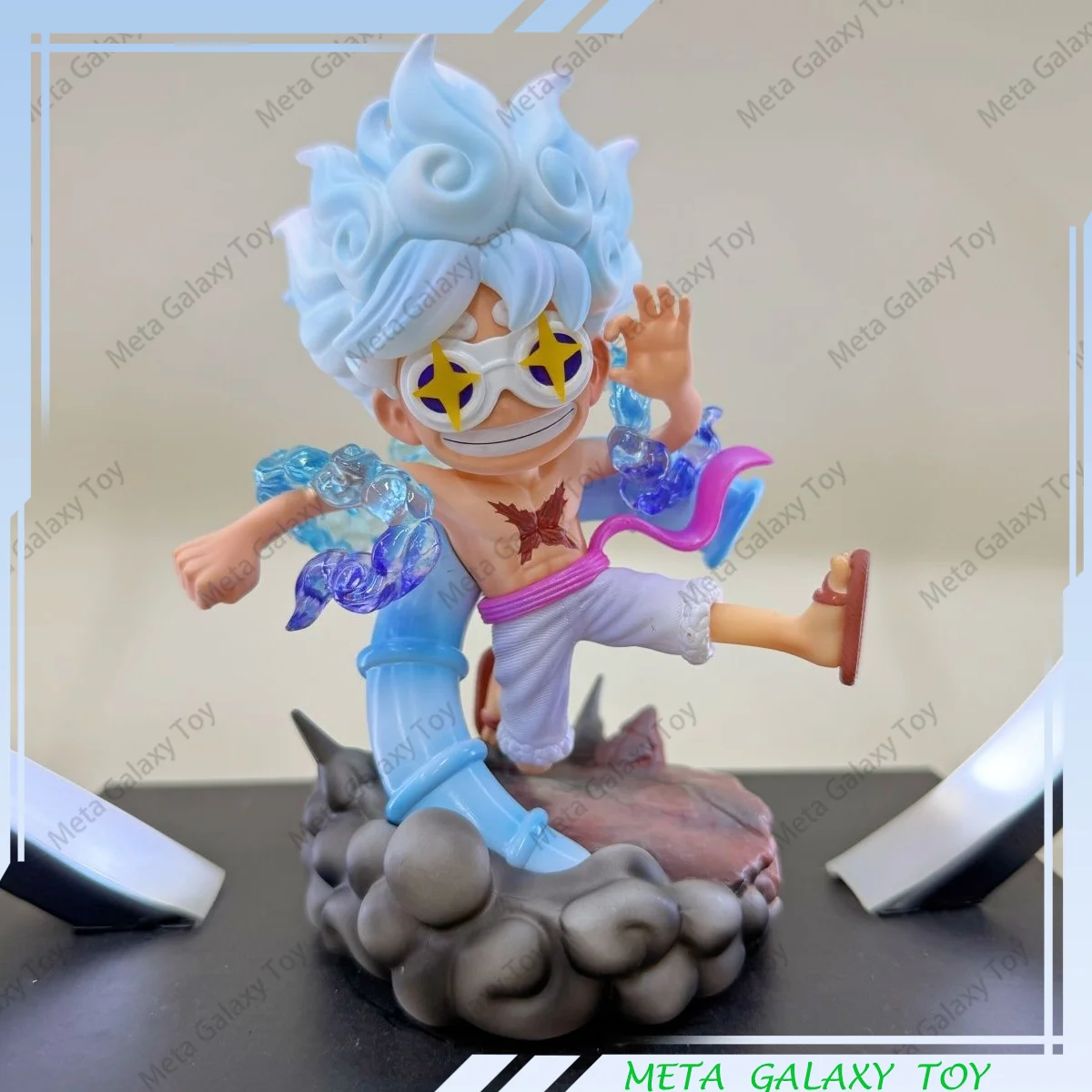 New One Piece Anime Figurine Nika Luffy Action Figure Luffy Gk Model with Glasses Cartoon Statue Collectible Custom Toys Gifts