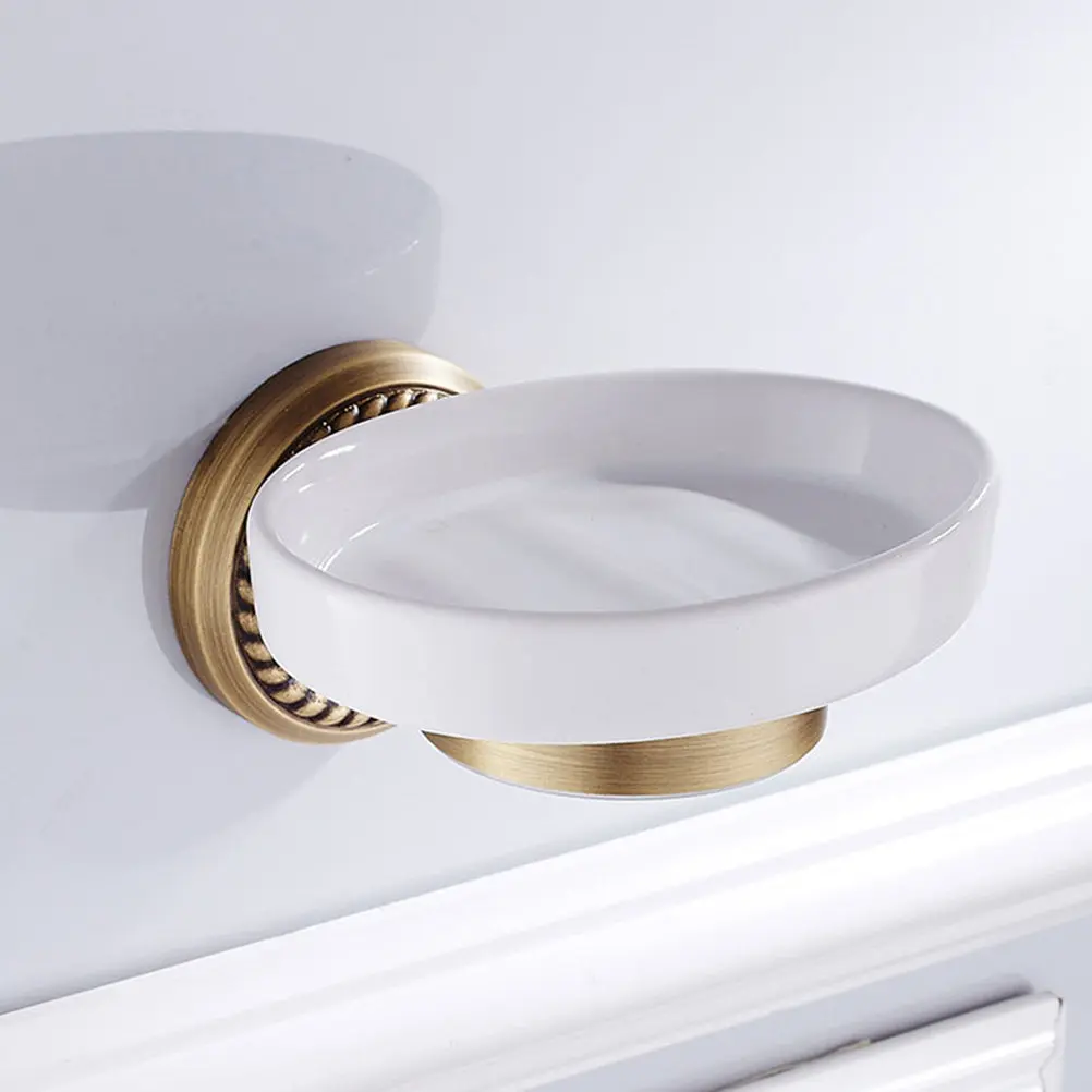 

Медная мыльница-органайзер настенная для ванной комнаты: для шампуня, кондиционера, полотенец – экономия места