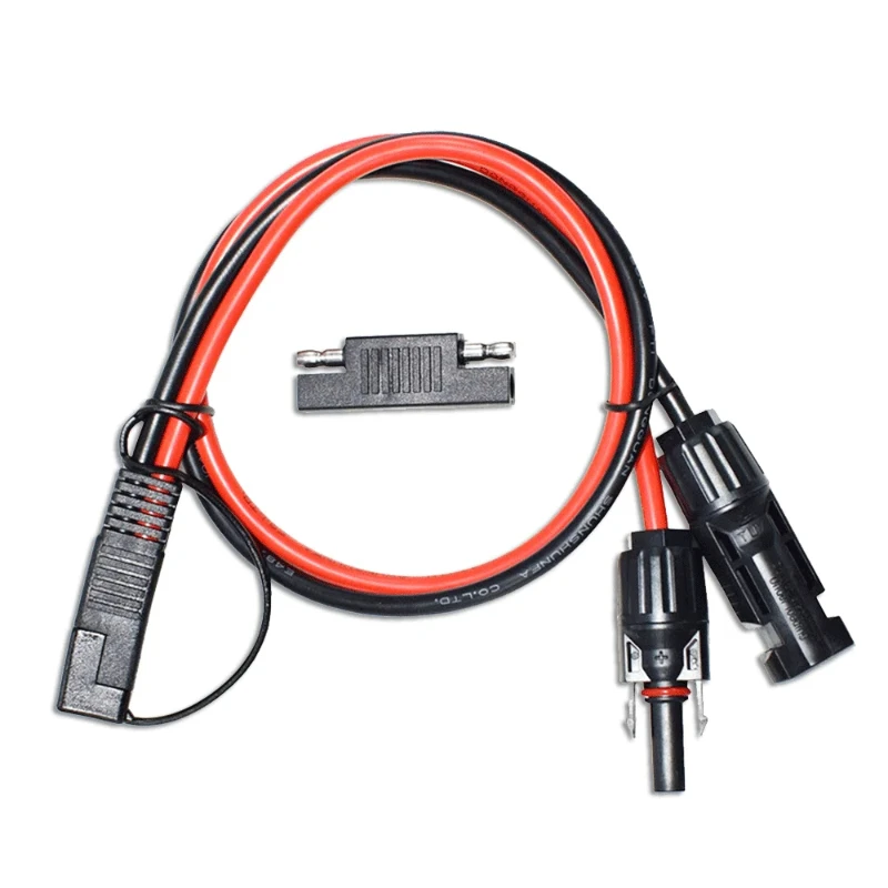 30A Photovoltaic Cable Solar Connector to SAE Plug 12AWG Male/Female Waterproof Battery Vehicle Start Energy Storage Plug