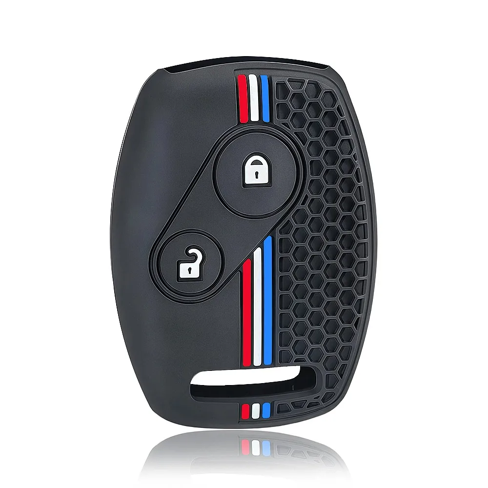 For Honda Jazz FRV Accord Civic CR-V 2008 CRZ Insight Fit SRV Car Key Fob Cover Sport Racing Style Silicone Remote Key Shell