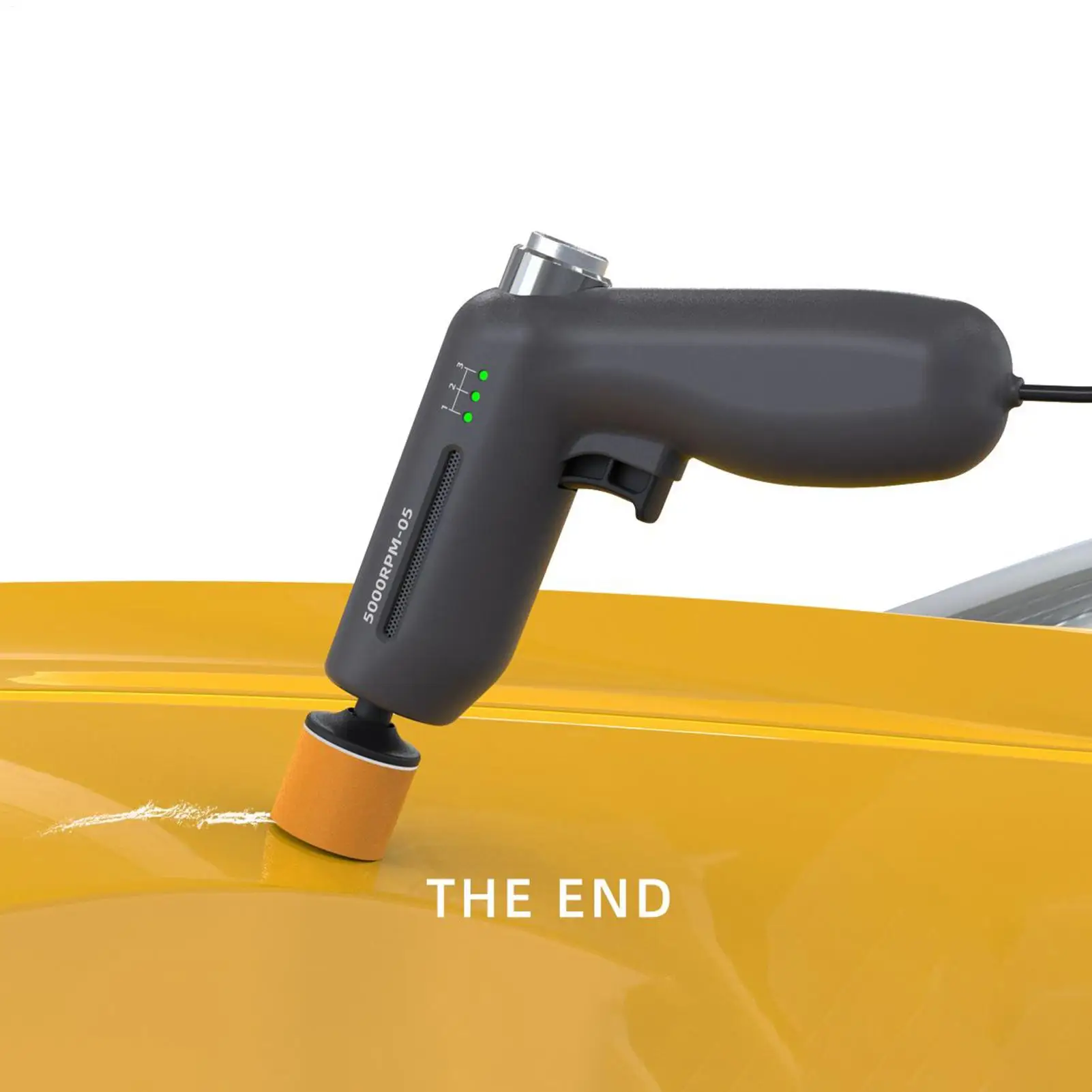 Mini Buffer Polisher 12V Ergonomic Automotive Waxing Device Car Buffer Waxer For Trailer RV Truck Automotive Sedan Pickup