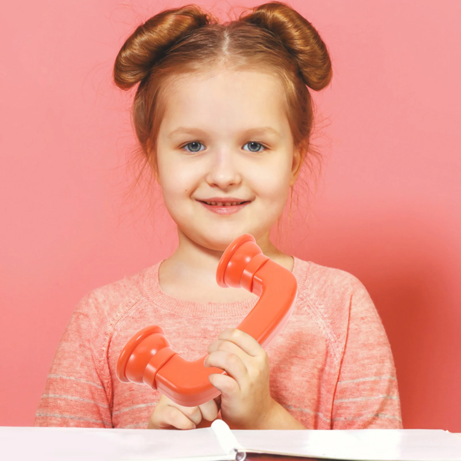 Lectura de comentarios de juguete para teléfono, juego para niños, acelera la fluencia, simulación de modelos de teléfonos auditivos portátiles para niños pequeños