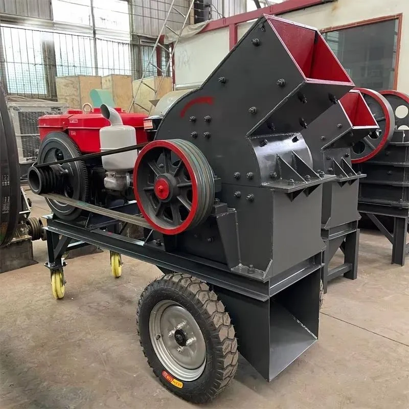 Portable Diesel Stone Crusher Powder Hammer Stone Crusher